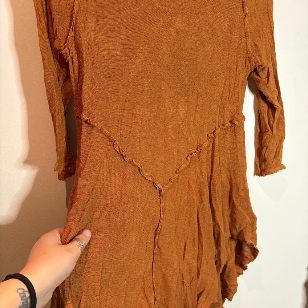Intimately Free People Rust Orange ‘Weekends Layering Top’ - Picture 5 of 8